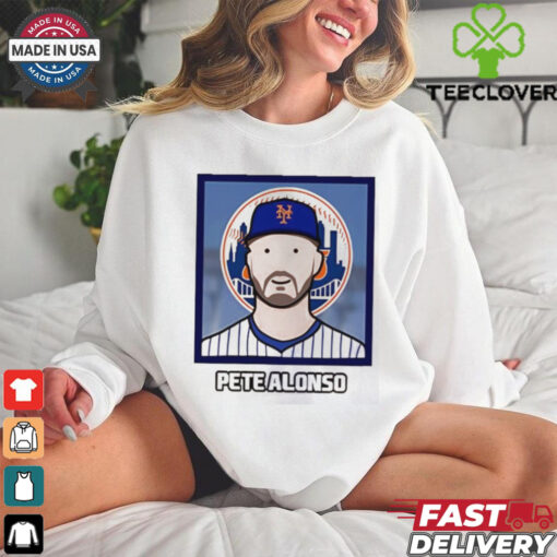 New York Mets Pete Alonso cartoon card photo hoodie, sweater, longsleeve, shirt v-neck, t-shirt