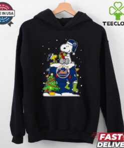 New York Mets Snoopy And Woodstock Merry Christmas 2024 T shirt