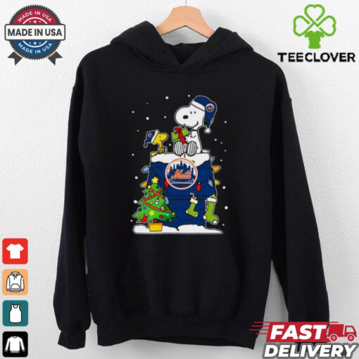 New York Mets Snoopy And Woodstock Merry Christmas 2024 T hoodie, sweater, longsleeve, shirt v-neck, t-shirt