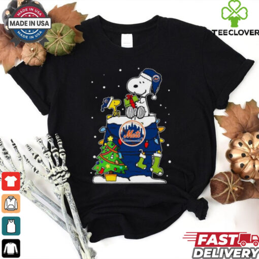 New York Mets Snoopy And Woodstock Merry Christmas 2024 T hoodie, sweater, longsleeve, shirt v-neck, t-shirt