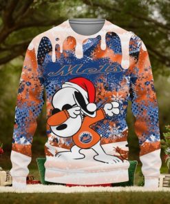 New York Mets Snoopy Dabbing The Peanuts Sports Football American Christmas Dripping Matching Knitted Christmas Sweater