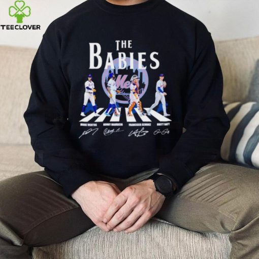 New York Mets The Babies Abbey Road Mark Vientos Ronny Mauricio signatures hoodie, sweater, longsleeve, shirt v-neck, t-shirt