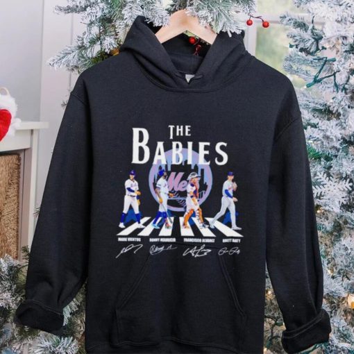 New York Mets The Babies Abbey Road Mark Vientos Ronny Mauricio signatures hoodie, sweater, longsleeve, shirt v-neck, t-shirt