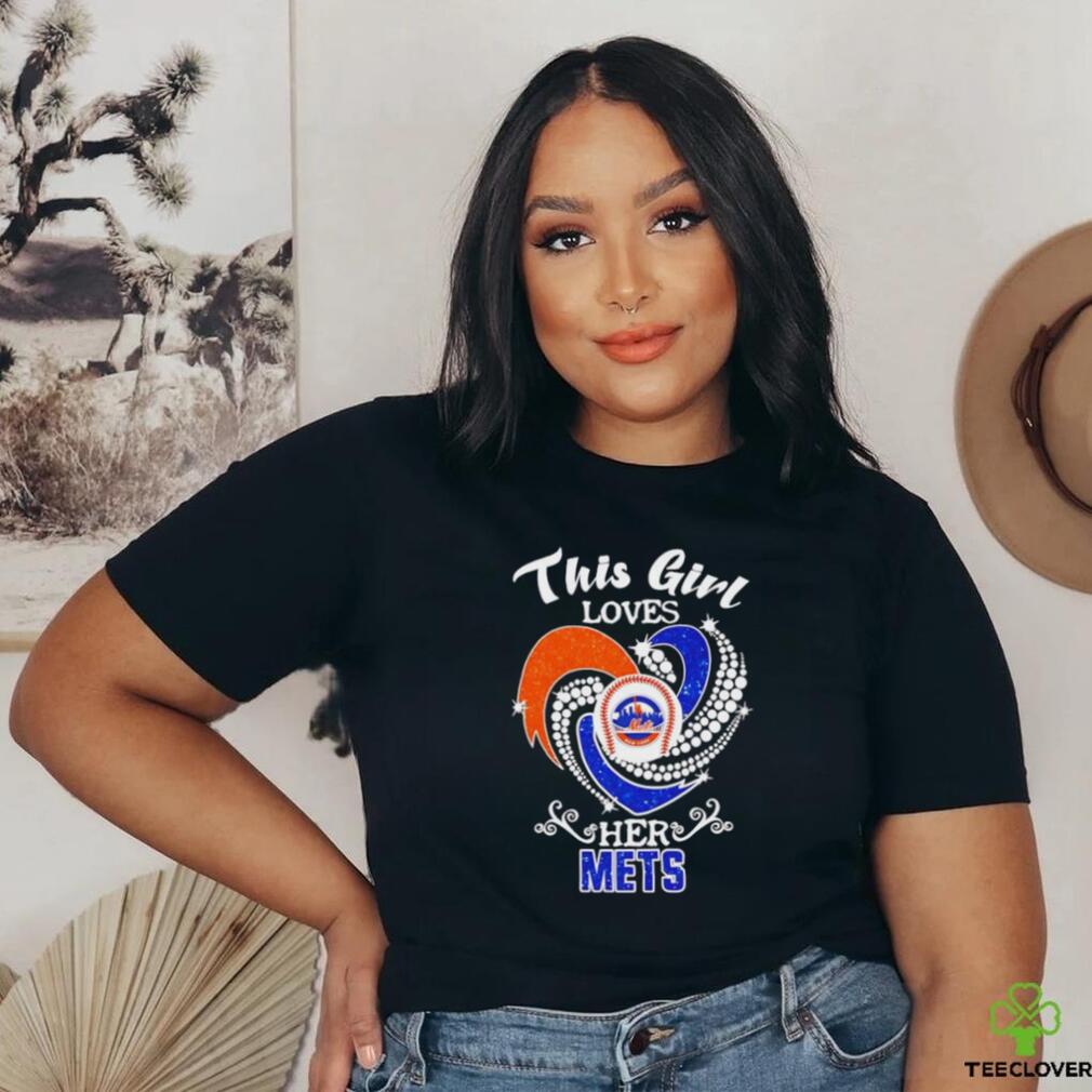 New York Mets This girl loves her Mets t shirt black New York Mets This girl loves her Mets t shirt black