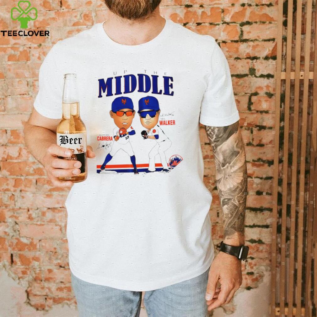 New York Mets up the Middle Asdrubal Cabrera and Neil Walker signature art shirt New York Mets up the Middle Asdrubal Cabrera and Neil Walker signature art shirt
