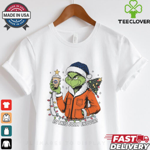 New York Mets x Santa Grinch Is This Jolly Enough Merry Christmas Shirt