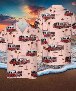 New York, New York, FDNY Engine 35Ladder 14Battalion 12 Hawaiian Shirt