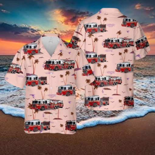 New York, New York, FDNY Engine 35Ladder 14Battalion 12 Hawaiian Shirt