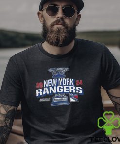 New York Rangers Fanatics Branded 2024 Presidents’ Trophy T Shirt