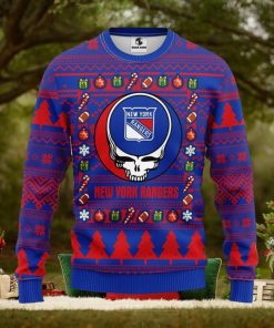 New York Rangers Grateful Dead Ugly Christmas Sweater Men And Women Sport Fans Gift
