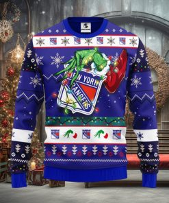 New York Rangers Grinch Christmas Ugly Sweater