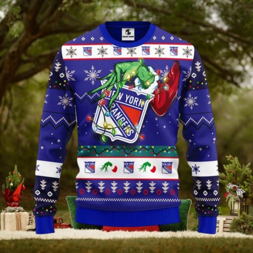 New York Rangers Grinch Christmas Ugly Sweater