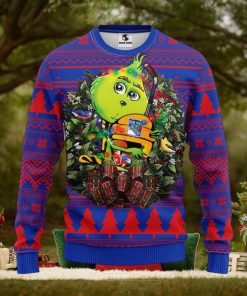 New York Rangers Grinch Hug Christmas Ugly Sweater