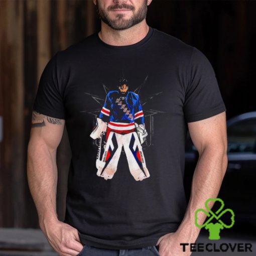 New York Rangers Henrik Lundqvist pose shirt