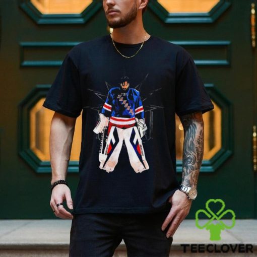 New York Rangers Henrik Lundqvist pose shirt