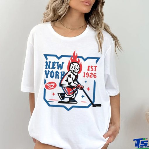 New York Rangers Hockey Club est 1926 skull hoodie, sweater, longsleeve, shirt v-neck, t-shirt