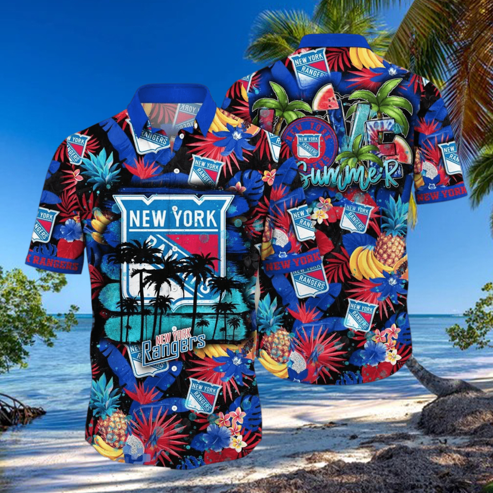 New York Rangers NHL Flower Hawaiian Shirt For Men Women Great Gift For Fans New York Rangers NHL Flower Hawaiian Shirt For Men Women Great Gift For Fans