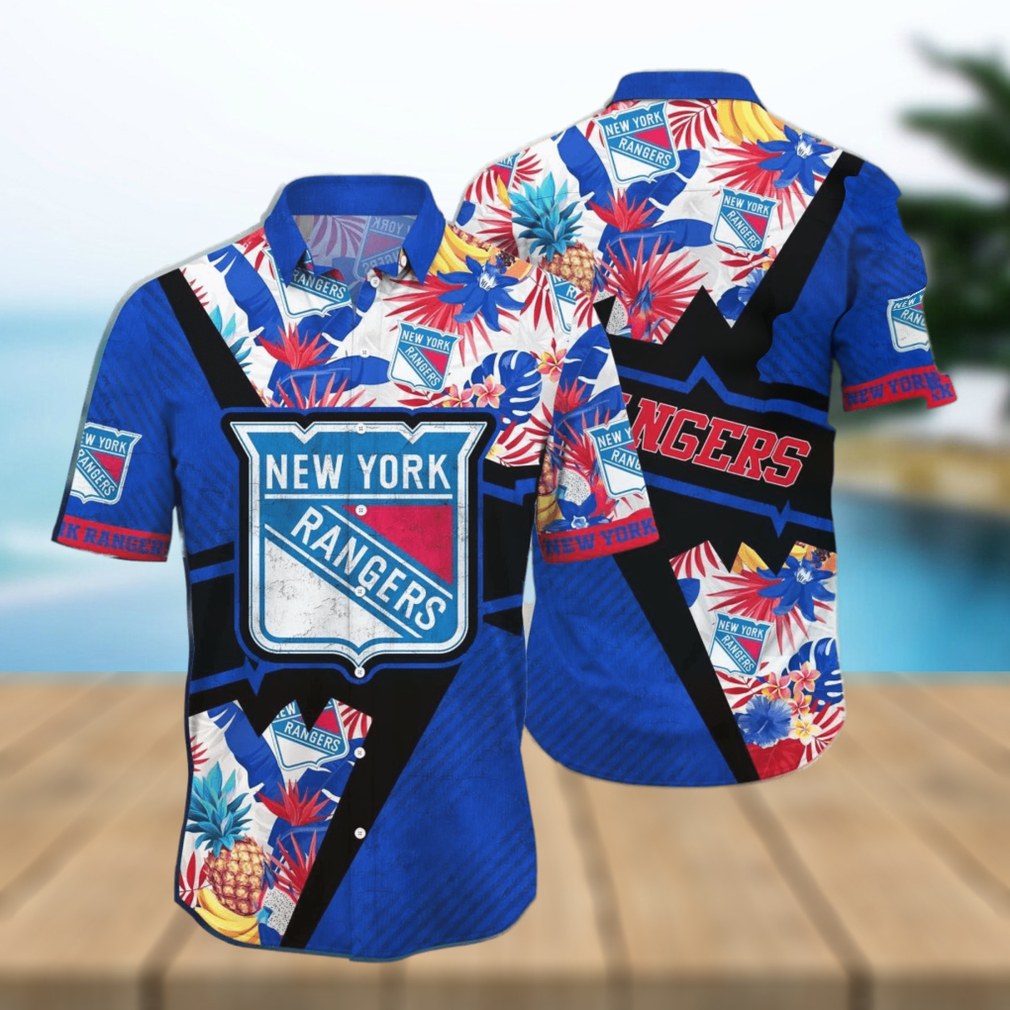 New York Rangers NHL Flower Hawaiian Shirt Gift For Men Women Fans New York Rangers NHL Flower Hawaiian Shirt Gift For Men Women Fans