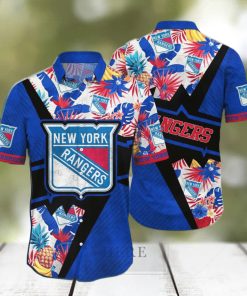 New York Rangers NHL Flower Hawaiian Shirt Gift For Men Women Fans 2 New York Rangers NHL Flower Hawaiian Shirt Gift For Men Women Fans