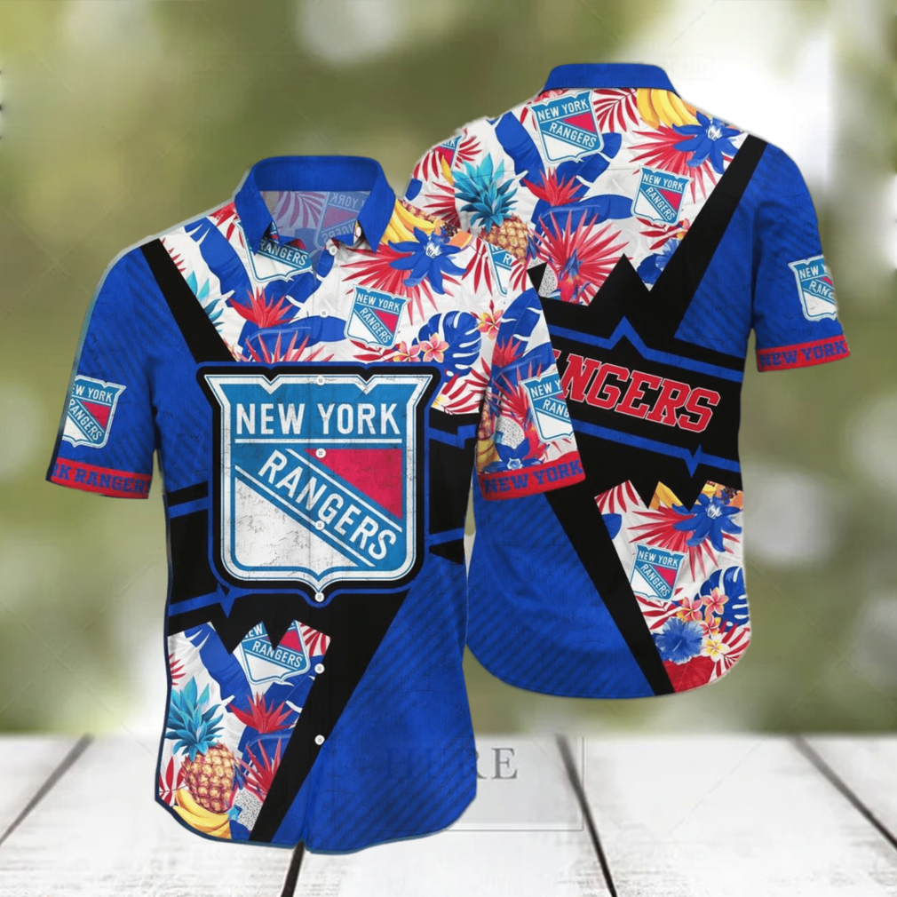 New York Rangers NHL Flower Hawaiian Shirt Gift For Men Women Fans New York Rangers NHL Flower Hawaiian Shirt Gift For Men Women Fans