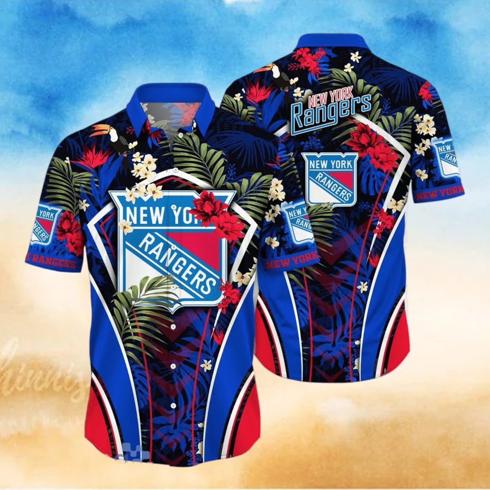 New York Rangers NHL Flower Hawaiian Shirt Special Gift For Men Women Fans New York Rangers NHL Flower Hawaiian Shirt Special Gift For Men Women Fans