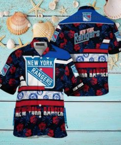 New York Rangers NHL Hawaiian Shirt Summer Beach