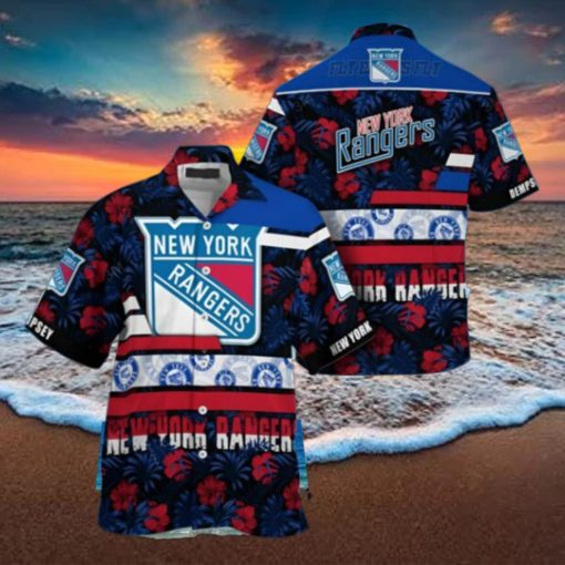 New York Rangers NHL Hawaiian Shirt Summer Beach