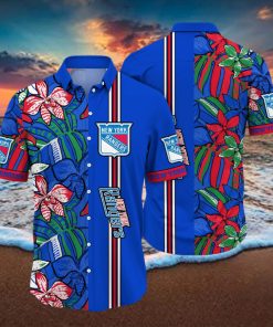 New York Rangers NHL Hawaiian Shirt Sunshine Aloha Shirt