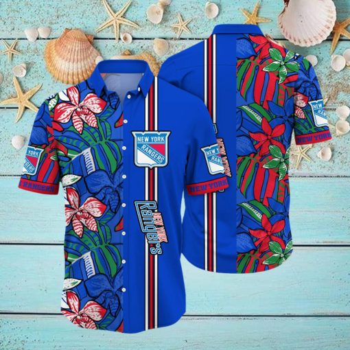 New York Rangers NHL Hawaiian Shirt Sunshine Aloha Shirt