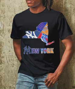 New York Rangers New York Giants New York Yankees Proud 2024 Logo Shirt