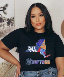 New York Rangers New York Giants New York Yankees Proud 2024 Logo Shirt
