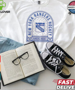 New York Rangers Uphill Stained Glass T Shirt