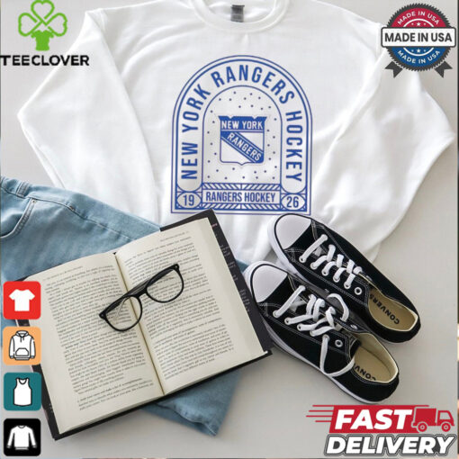 New York Rangers Uphill Stained Glass T Shirt