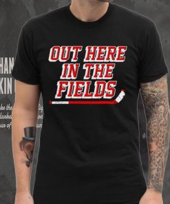 New York Rangers hockey out here in the fields shirt
