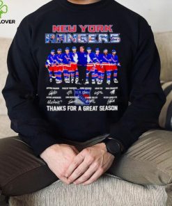 New York Rangers thank you for a greats season 2024 signatures shirt