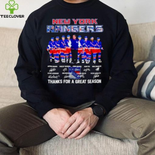 New York Rangers thank you for a greats season 2024 signatures hoodie, sweater, longsleeve, shirt v-neck, t-shirt