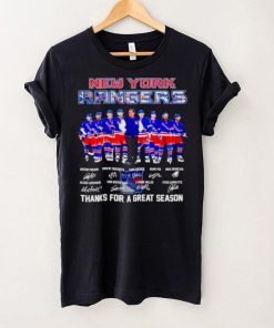 New York Rangers thank you for a greats season 2024 signatures hoodie, sweater, longsleeve, shirt v-neck, t-shirt