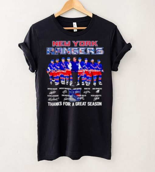 New York Rangers thank you for a greats season 2024 signatures hoodie, sweater, longsleeve, shirt v-neck, t-shirt