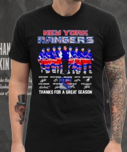 New York Rangers thank you for a greats season 2024 signatures hoodie, sweater, longsleeve, shirt v-neck, t-shirt