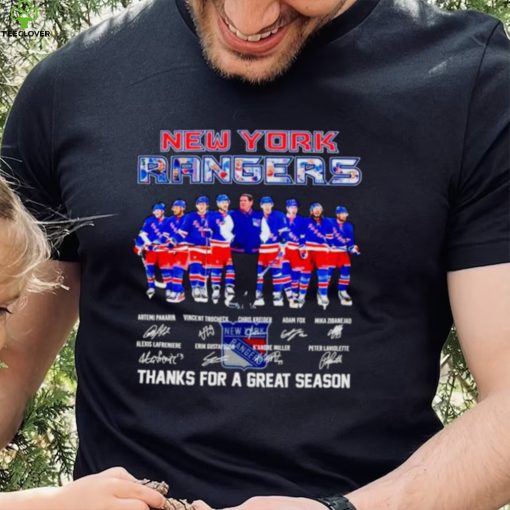 New York Rangers thank you for a greats season 2024 signatures hoodie, sweater, longsleeve, shirt v-neck, t-shirt