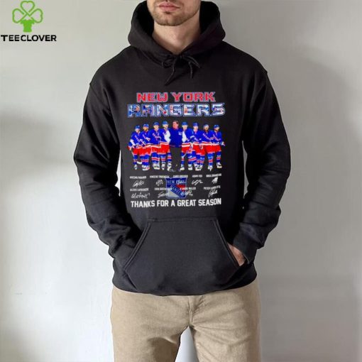 New York Rangers thank you for a greats season 2024 signatures hoodie, sweater, longsleeve, shirt v-neck, t-shirt