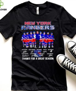 New York Rangers thank you for a greats season 2024 signatures hoodie, sweater, longsleeve, shirt v-neck, t-shirt