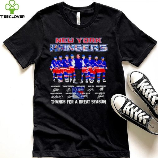 New York Rangers thank you for a greats season 2024 signatures hoodie, sweater, longsleeve, shirt v-neck, t-shirt