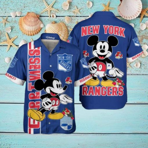 New York Rangers x Disney Mickey Hawaiian Shirt