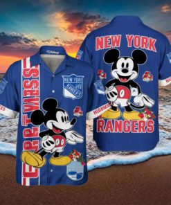 New York Rangers x Disney Mickey Hawaiian Shirt