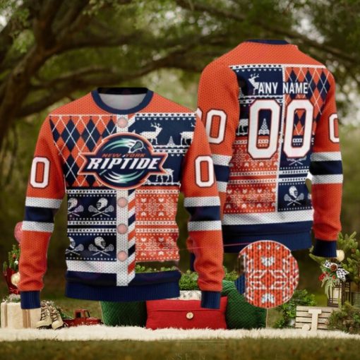 New York Riptide Special Design Big Logo Ugly Christmas Sweater