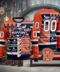 New York Riptide Special Design Big Logo Ugly Christmas Sweater