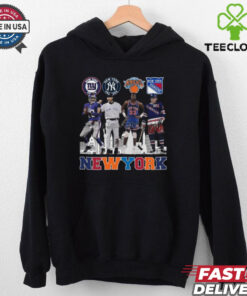 New York Sports Giants Yankees Knicks And Rangers Signatures Legend 2024 T hoodie, sweater, longsleeve, shirt v-neck, t-shirt