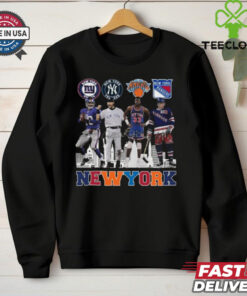 New York Sports Giants Yankees Knicks And Rangers Signatures Legend 2024 T hoodie, sweater, longsleeve, shirt v-neck, t-shirt