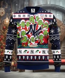 New York Yankees 12 Grinch Xmas Day Christmas Ugly Sweater